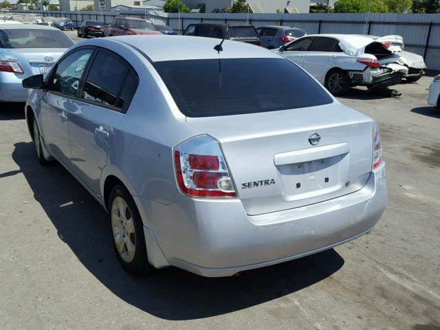 3N1AB61E58L695038 - 2008 NISSAN SENTRA 2.0 SILVER photo 3