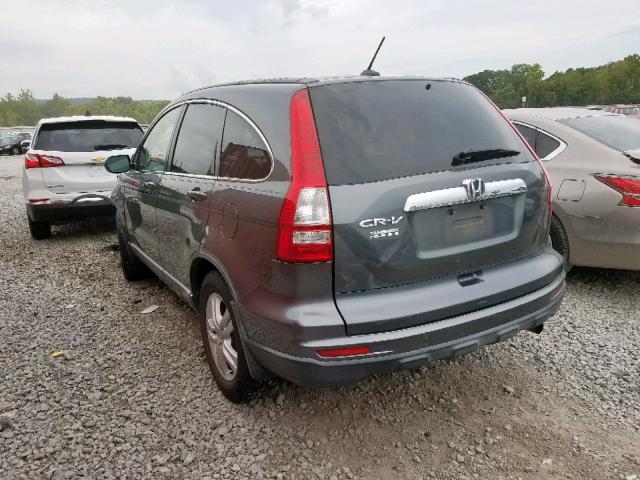 JHLRE3H77AC003525 - 2010 HONDA CR-V EXL GRAY photo 3