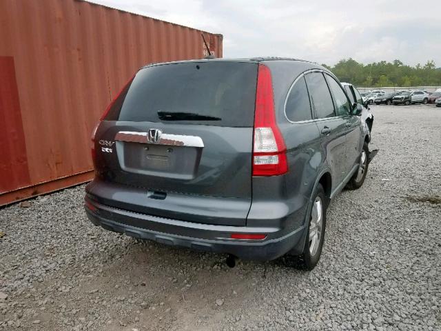 JHLRE3H77AC003525 - 2010 HONDA CR-V EXL GRAY photo 4