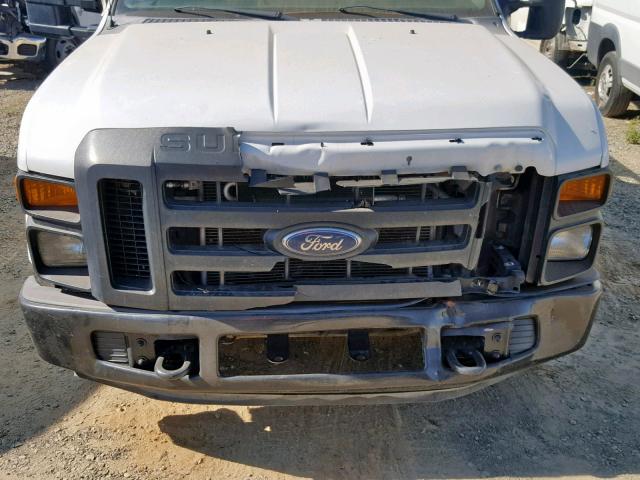 1FDSF34518EC04539 - 2008 FORD F350 SRW S WHITE photo 9