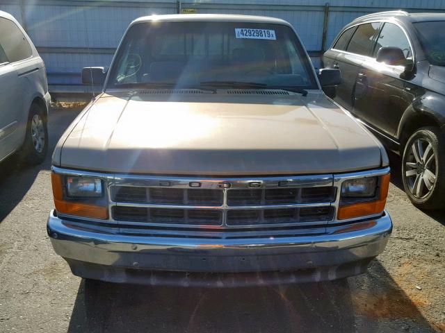 1B7FL23X5MS359263 - 1991 DODGE DAKOTA BROWN photo 9