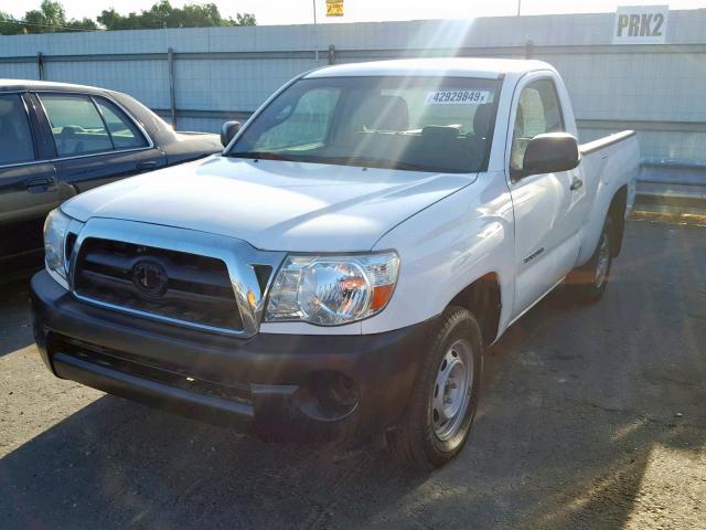 5TENX22N47Z332135 - 2007 TOYOTA TACOMA WHITE photo 2