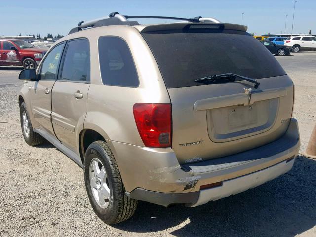 2CKDL73F966031029 - 2006 PONTIAC TORRENT BEIGE photo 3