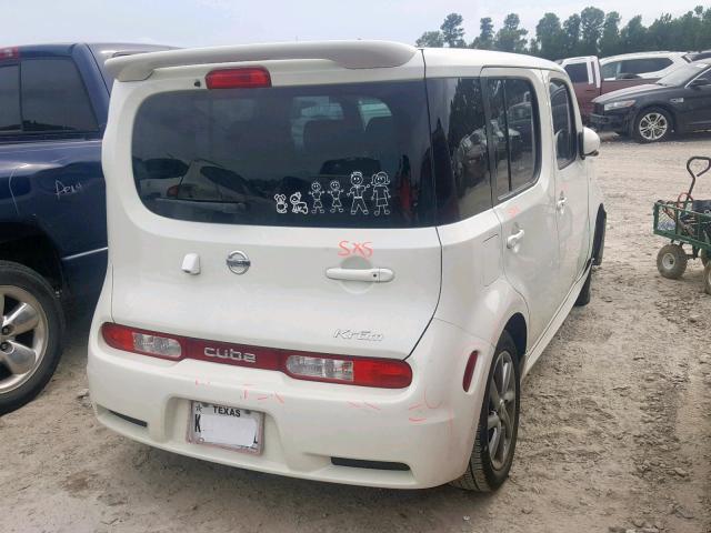 JN8AZ2KR2AT162542 - 2010 NISSAN CUBE BASE WHITE photo 4