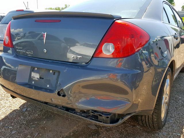 1G2ZH57N984137848 - 2008 PONTIAC G6 GT GRAY photo 9