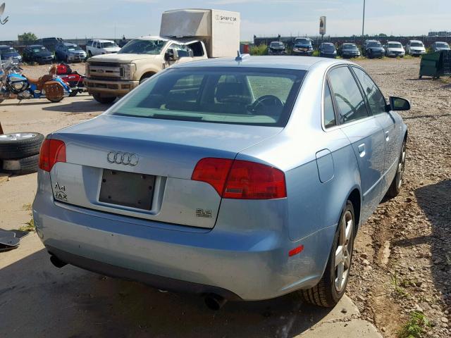 WAUDG68EX5A475525 - 2005 AUDI A4 3.2 QUA BLUE photo 4