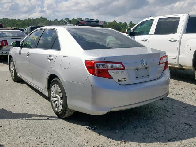 4T1BF1FK3CU576275 - 2012 TOYOTA CAMRY BASE SILVER photo 3
