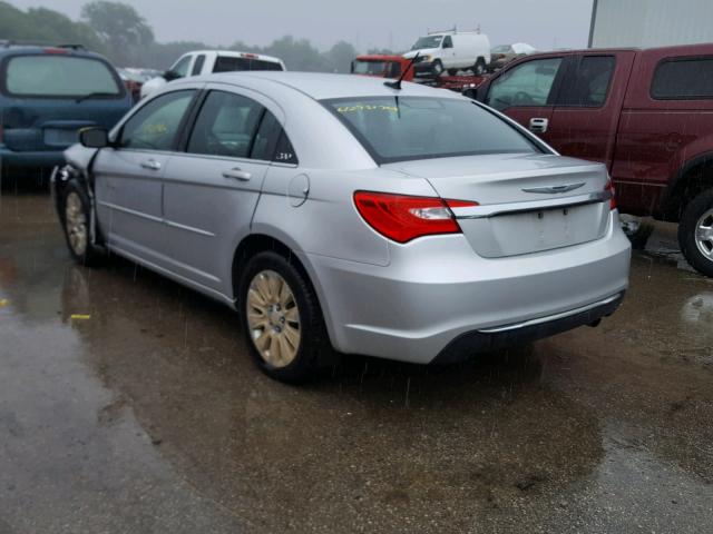 1C3CCBAB2CN157945 - 2012 CHRYSLER 200 LX SILVER photo 3