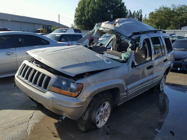 1J4GX48S54C113660 - 2004 JEEP GRAND CHER BEIGE photo 2