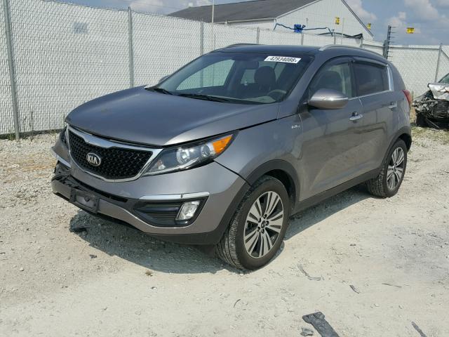 KNDPCCACXG7807787 - 2016 KIA SPORTAGE E GRAY photo 2