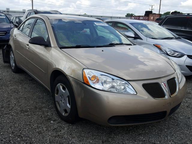 1G2ZF58B474171222 - 2007 PONTIAC G6 VALUE L GOLD photo 1