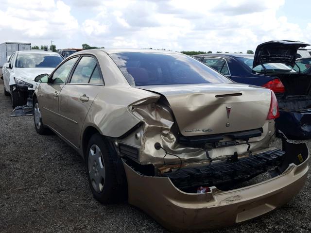 1G2ZF58B474171222 - 2007 PONTIAC G6 VALUE L GOLD photo 3