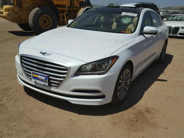 KMHGN4JE7FU017067 - 2015 HYUNDAI GENESIS 3. WHITE photo 2