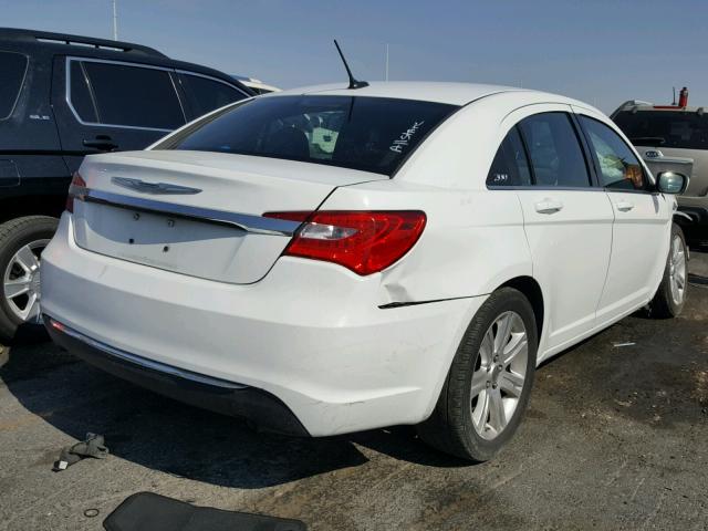 1C3CCBAB8DN698421 - 2013 CHRYSLER 200 LX WHITE photo 4