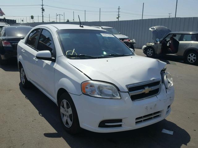 KL1TD5DE6AB063167 - 2010 CHEVROLET AVEO LS WHITE photo 1
