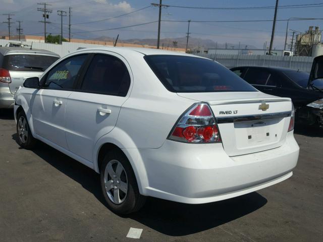 KL1TD5DE6AB063167 - 2010 CHEVROLET AVEO LS WHITE photo 3