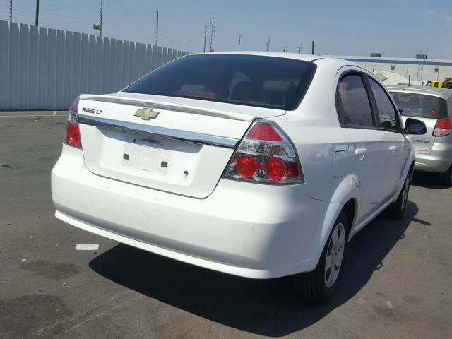 KL1TD5DE6AB063167 - 2010 CHEVROLET AVEO LS WHITE photo 4