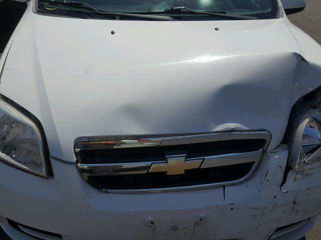 KL1TD5DE6AB063167 - 2010 CHEVROLET AVEO LS WHITE photo 7