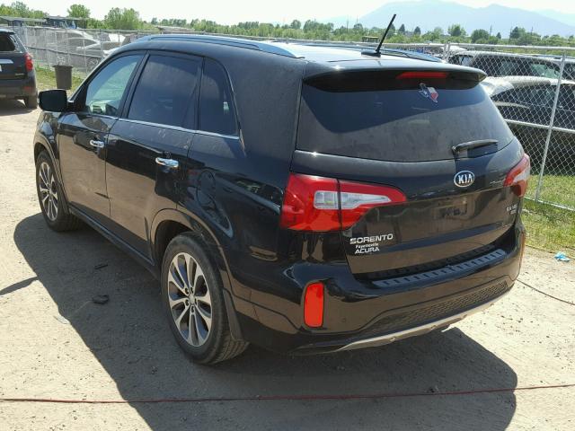 5XYKW4A78EG529028 - 2014 KIA SORENTO SX BLACK photo 3