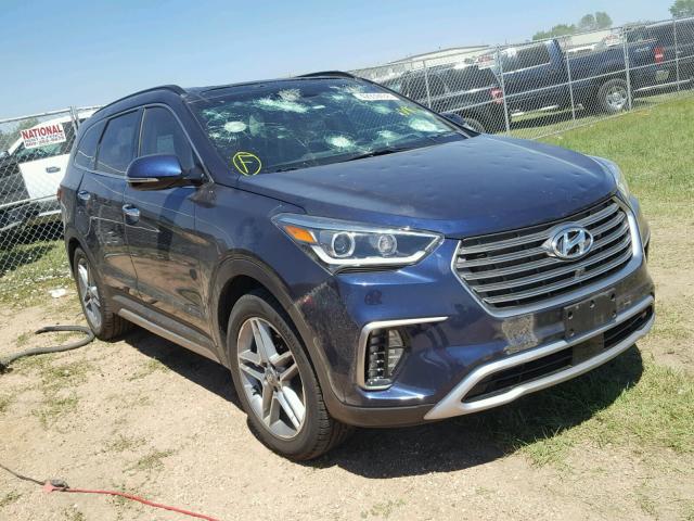 KM8SRDHFXJU267716 - 2018 HYUNDAI SANTA FE S BLUE photo 1