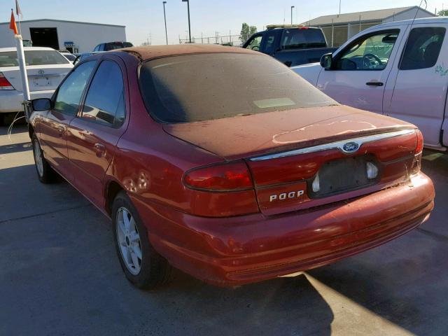 1FAFP6635WK241646 - 1998 FORD CONTOUR LX RED photo 3