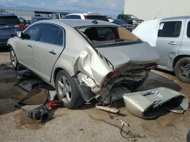 1G1ZC5E0XCF103490 - 2012 CHEVROLET MALIBU 1LT 金色 照片 3
