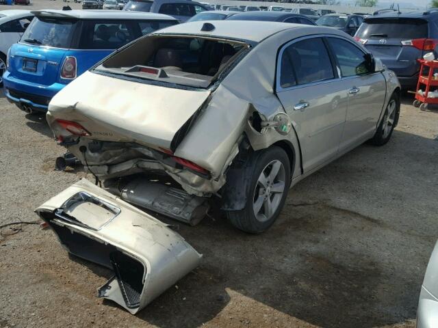 1G1ZC5E0XCF103490 - 2012 CHEVROLET MALIBU 1LT 金色 照片 4