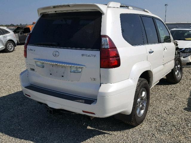 JTJBT20X480159590 - 2008 LEXUS GX 470 WHITE photo 4