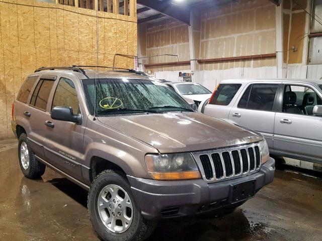 1J4GW48S41C713990 - 2001 JEEP GRAND CHER BROWN photo 1