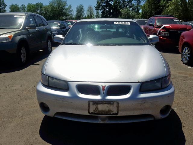 1G2WK52J82F228422 - 2002 PONTIAC GRAND PRIX SILVER photo 9