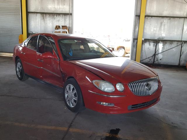 2G4WC582581334556 - 2008 BUICK LACROSSE C RED photo 1