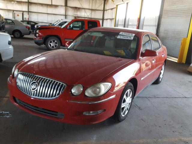 2G4WC582581334556 - 2008 BUICK LACROSSE C RED photo 2