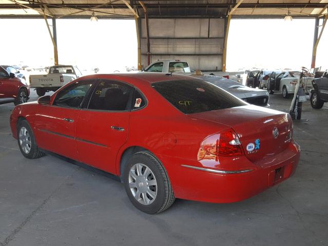 2G4WC582581334556 - 2008 BUICK LACROSSE C RED photo 3