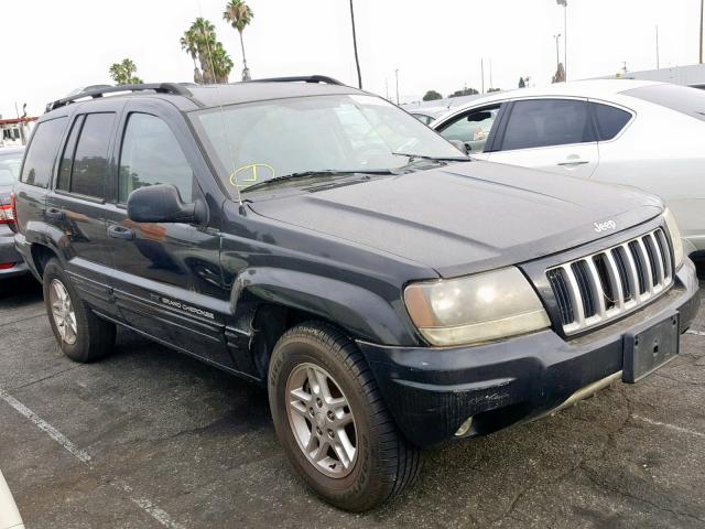 1J4GX48S44C173414 - 2004 JEEP GRAND CHER BLACK photo 1