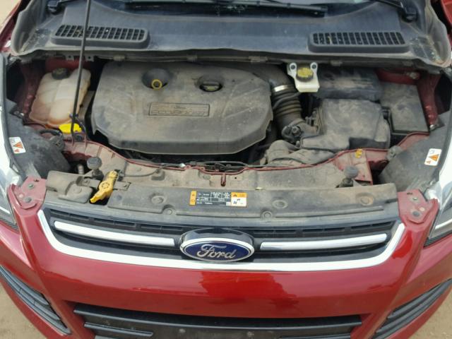 1FMCU9J96EUB72273 - 2014 FORD ESCAPE TIT RED photo 7