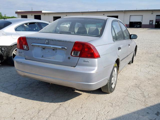 2HGES15123H581509 - 2003 HONDA CIVIC DX SILVER photo 4