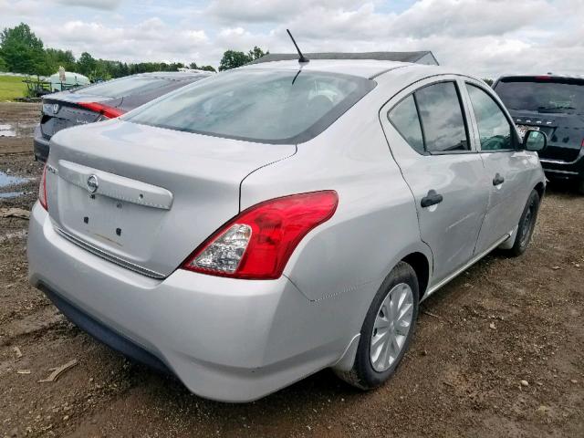 3N1CN7AP6FL830290 - 2015 NISSAN VERSA S/S SILVER photo 4