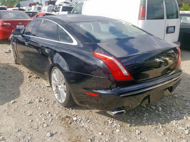 SAJWA2GE6BMV00973 - 2011 JAGUAR XJL SUPERC BLACK photo 3