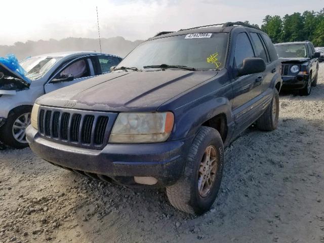 1J4GW58S2YC304466 - 2000 JEEP GRAND CHER BLUE photo 2