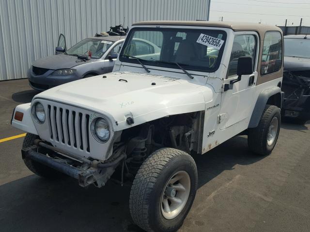 1J4FY29P9VP493717 - 1997 JEEP WRANGLER / WHITE photo 2