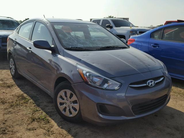 KMHCT4AE7GU976605 - 2016 HYUNDAI ACCENT SE GRAY photo 1