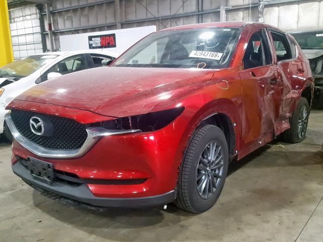 JM3KFBBL6H0155567 - 2017 MAZDA CX-5 SPORT RED photo 2