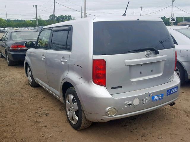 JTLKE50E381032339 - 2008 TOYOTA SCION XB 银色 照片 3