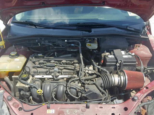 1FAFP34N86W195466 - 2006 FORD FOCUS ZX4 MAROON photo 7