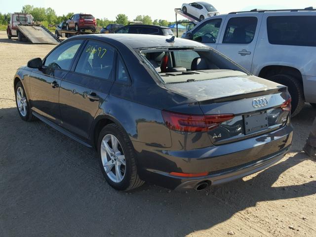 WAUKMAF42JA076406 - 2018 AUDI A4 ULTRA P GRAY photo 3