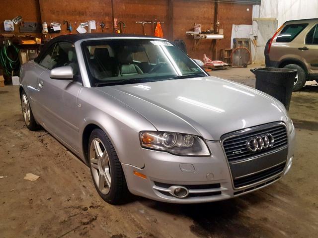 WAUDF48H07K028281 - 2007 AUDI A4 2.0T CA SILVER photo 1