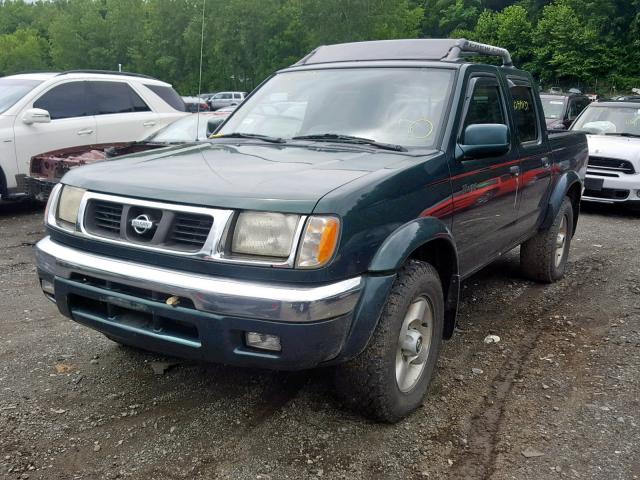 1N6ED27Y8YC432389 - 2000 NISSAN FRONTIER C GREEN photo 2