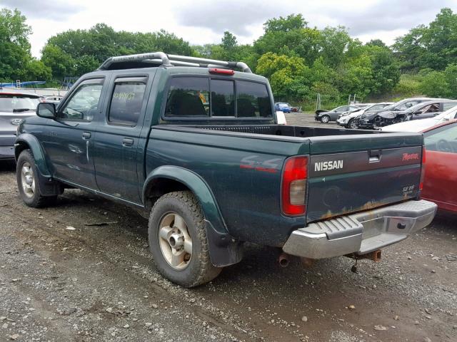 1N6ED27Y8YC432389 - 2000 NISSAN FRONTIER C GREEN photo 3