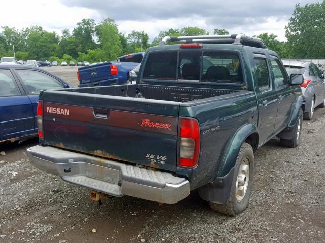 1N6ED27Y8YC432389 - 2000 NISSAN FRONTIER C GREEN photo 4