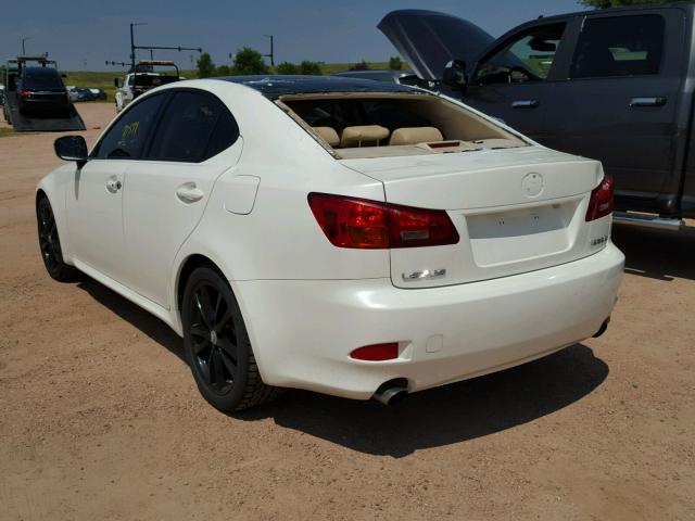 JTHBE262362000164 - 2006 LEXUS IS 350 WHITE photo 3